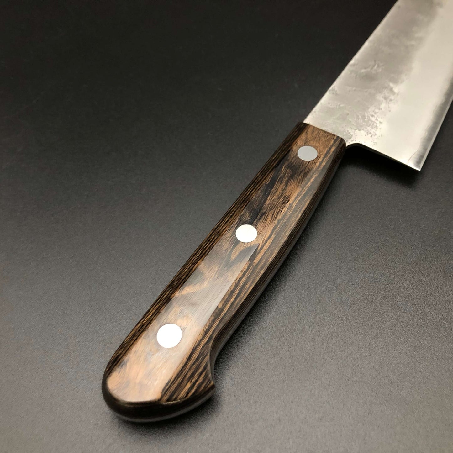 Stainless Santoku 180㎜ Silver 3 Steel Yo Handle