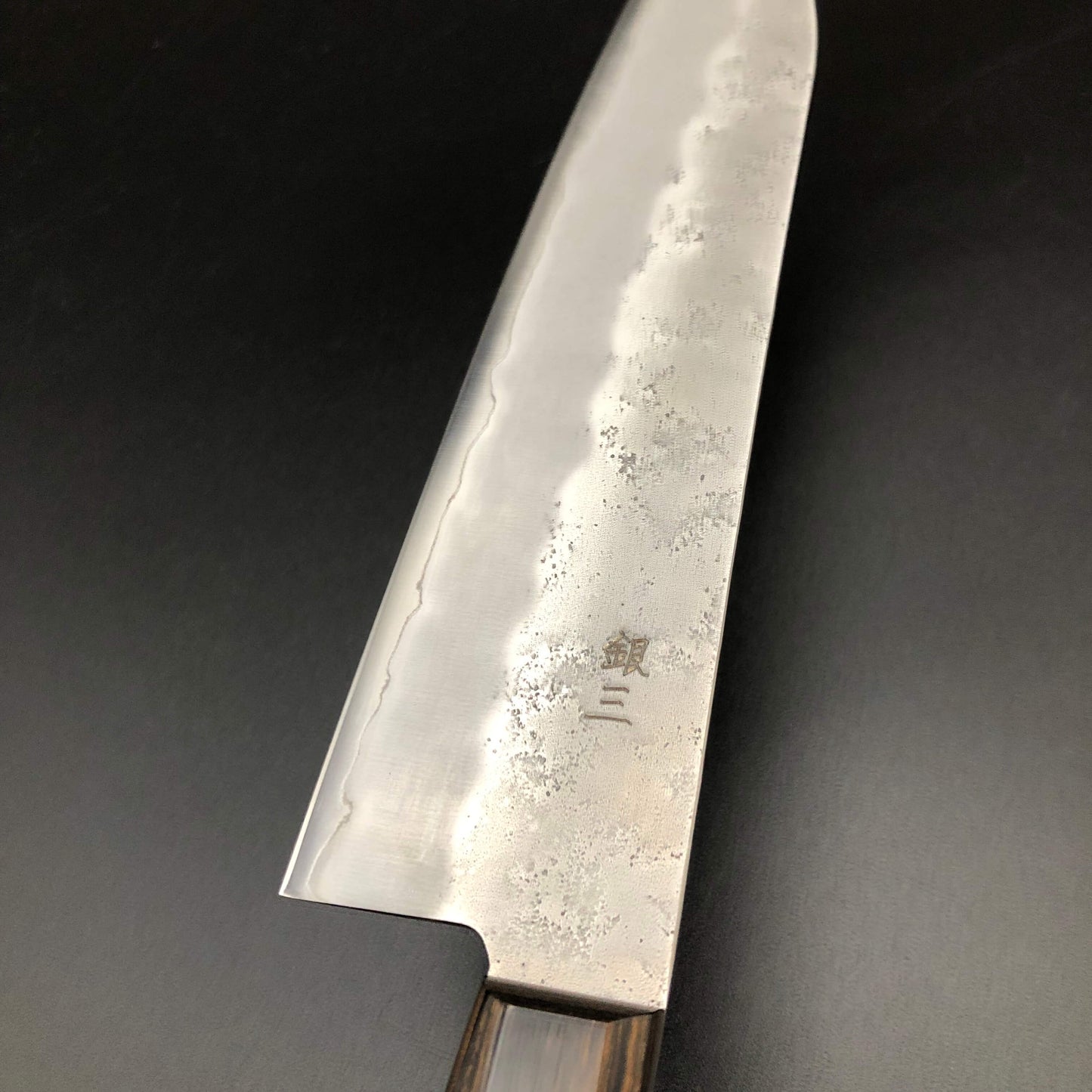Stainless Santoku 180㎜ Silver 3 Steel Yo Handle