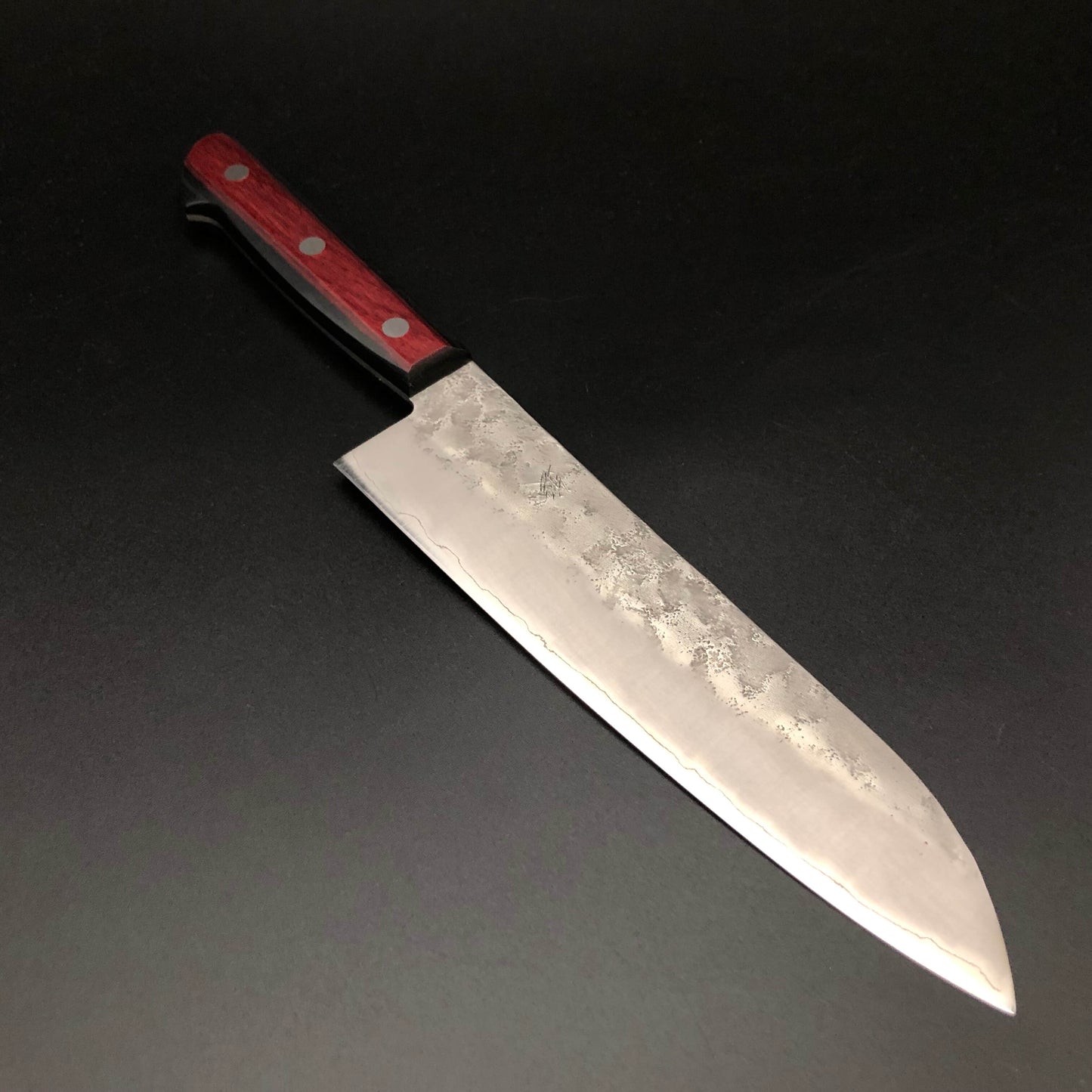 Stainless Santoku 180㎜ Silver 3 Steel Yo Handle
