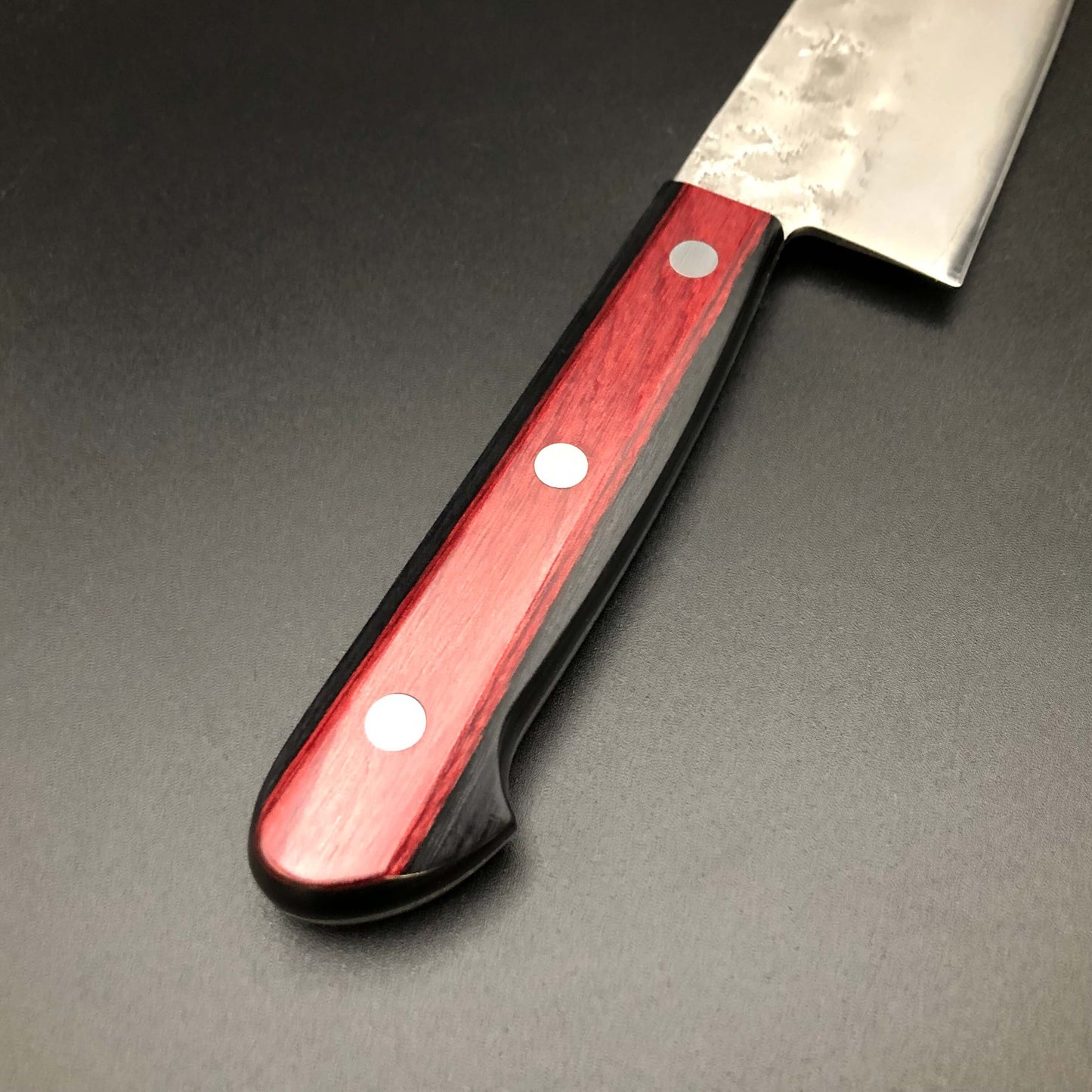 Stainless Santoku 180㎜ Silver 3 Steel Yo Handle