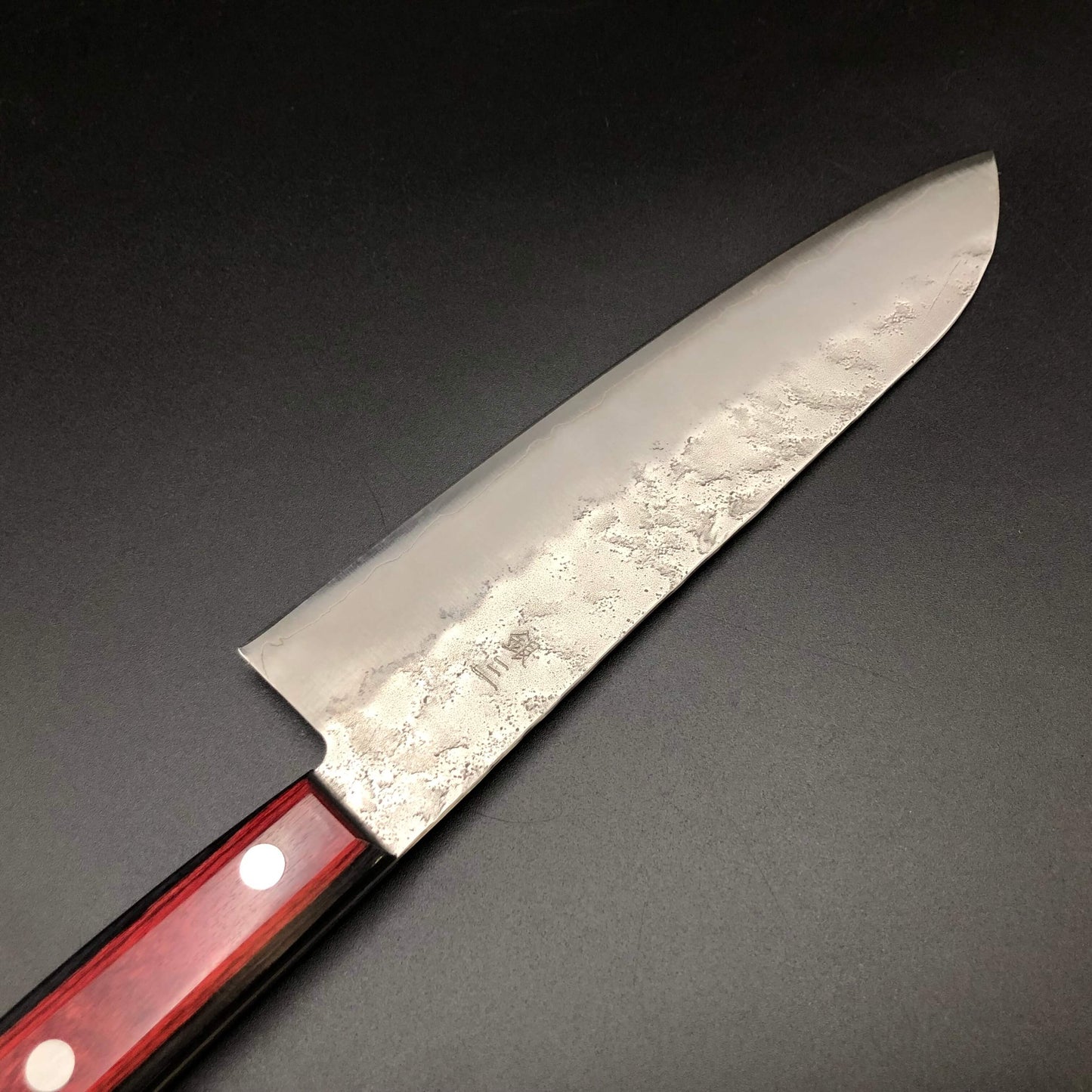 Stainless Santoku 180㎜ Silver 3 Steel Yo Handle