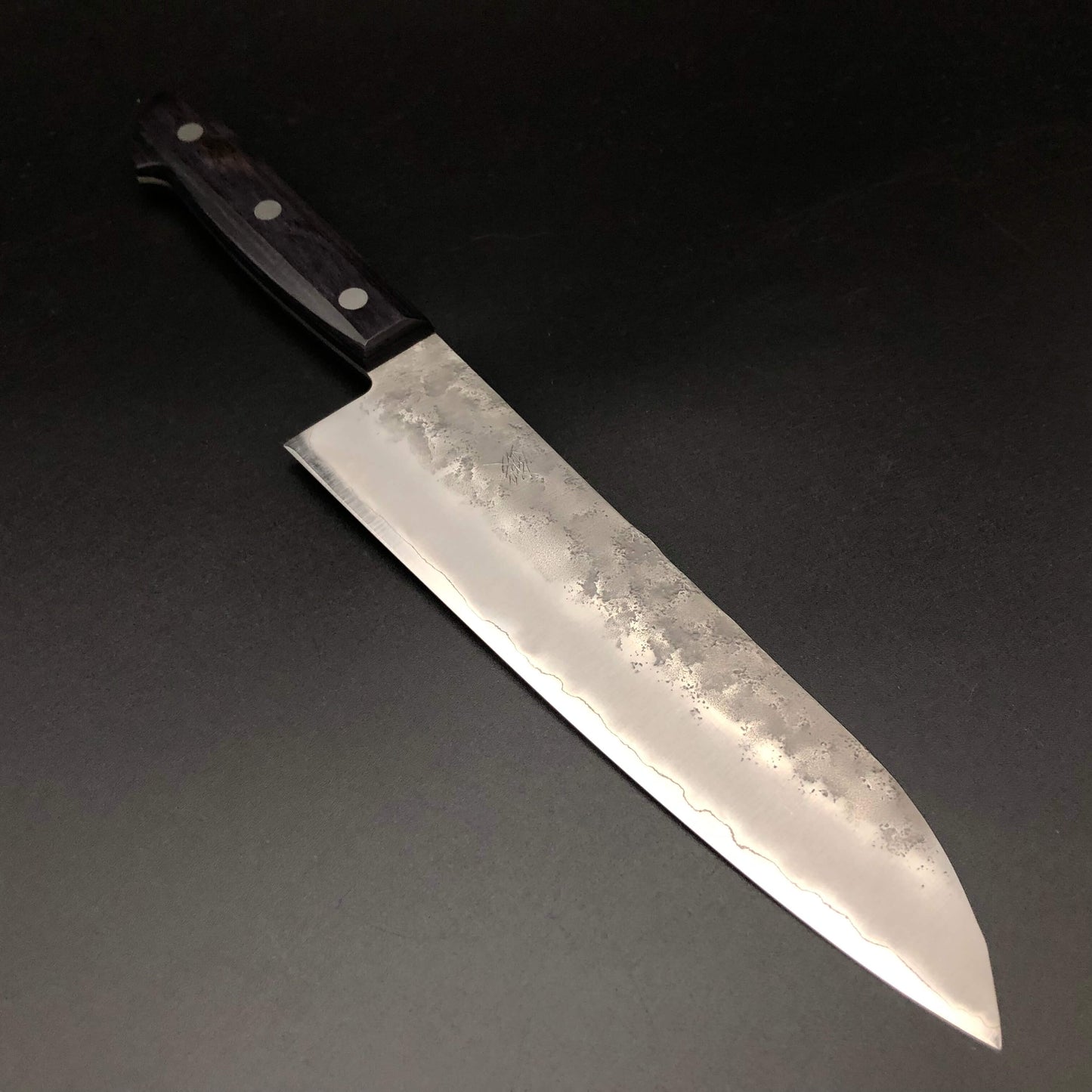 Stainless Santoku 180㎜ Silver 3 Steel Yo Handle