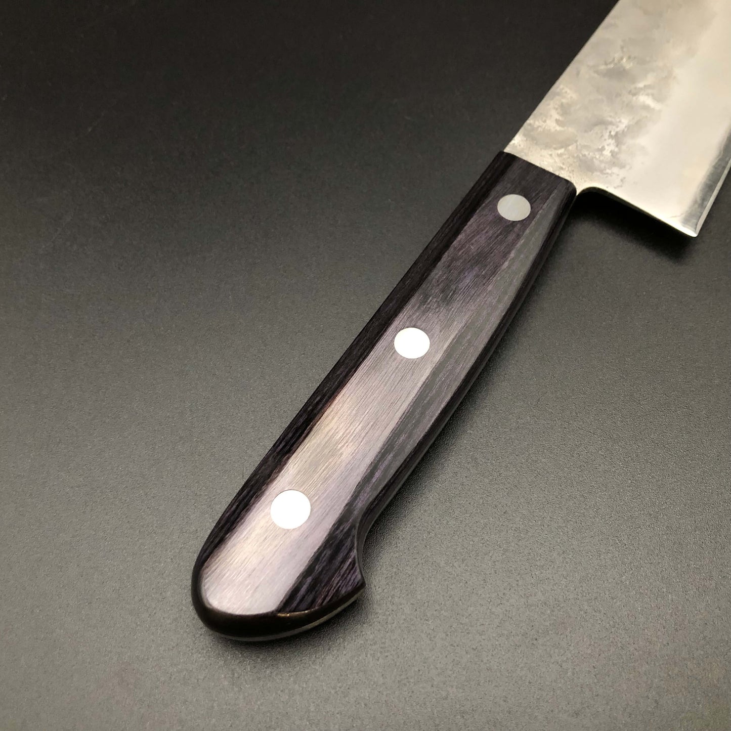 Stainless Santoku 180㎜ Silver 3 Steel Yo Handle
