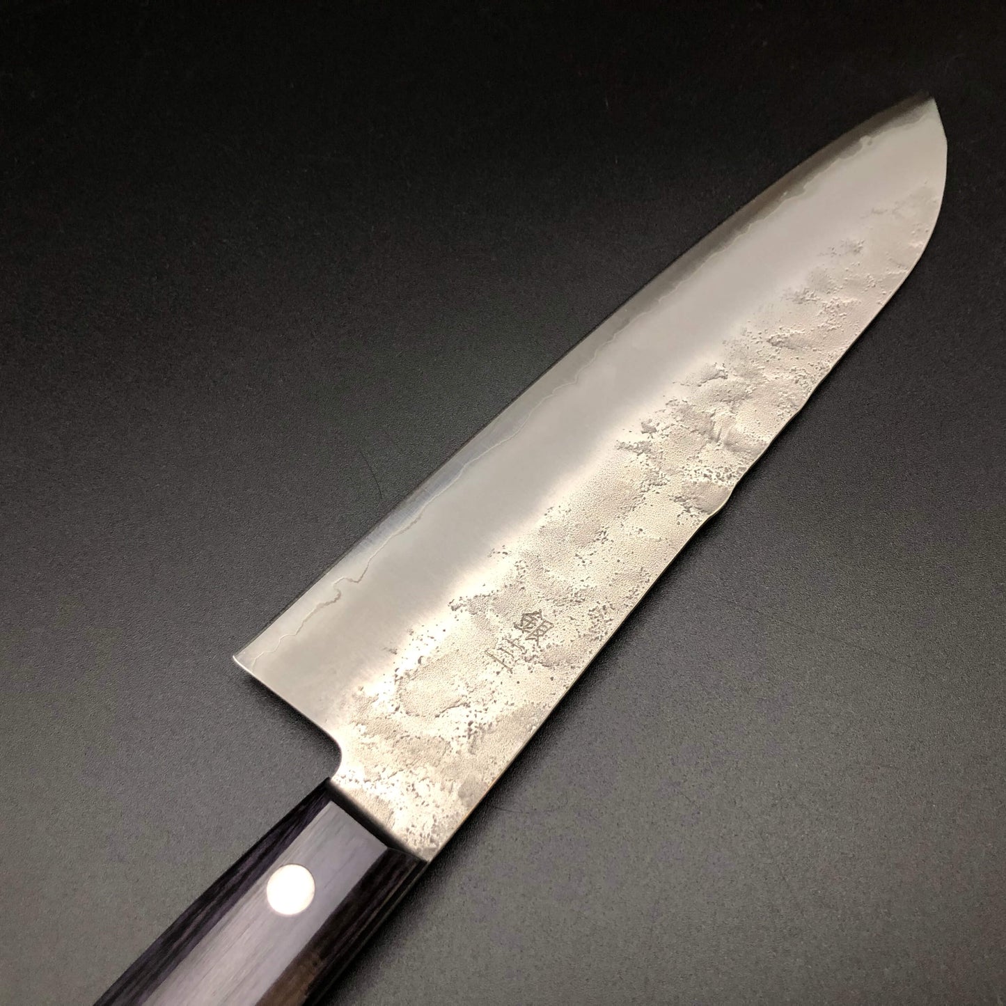 Stainless Santoku 180㎜ Silver 3 Steel Yo Handle