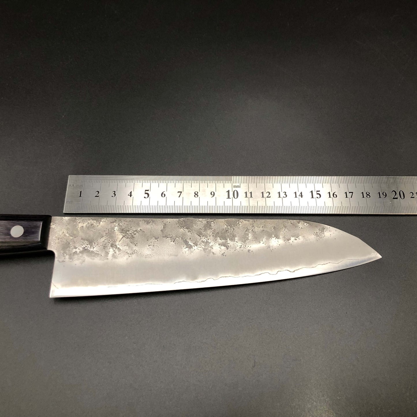 Stainless Santoku 180㎜ Silver 3 Steel Yo Handle