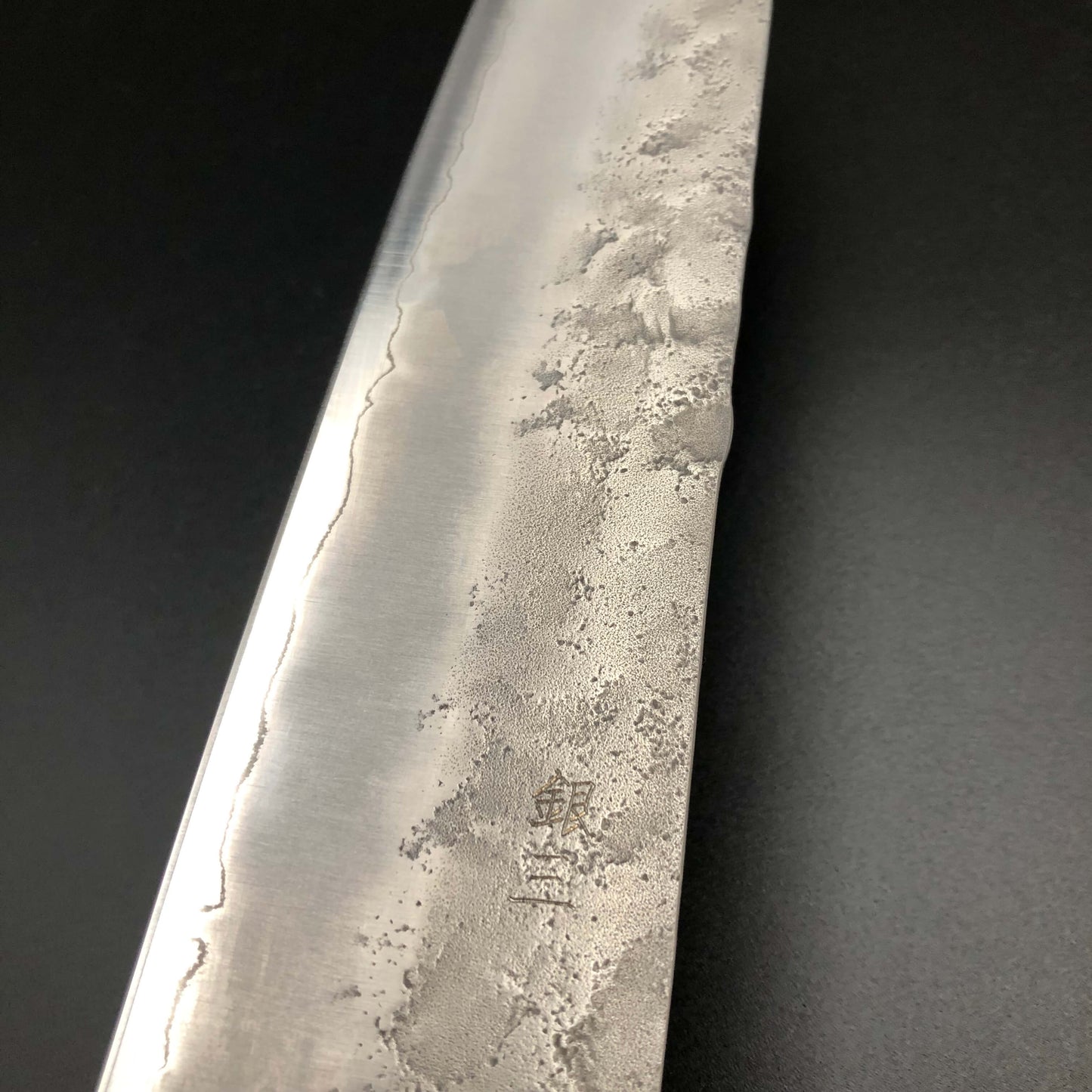 Stainless Santoku 180㎜ Silver 3 Steel Yo Handle