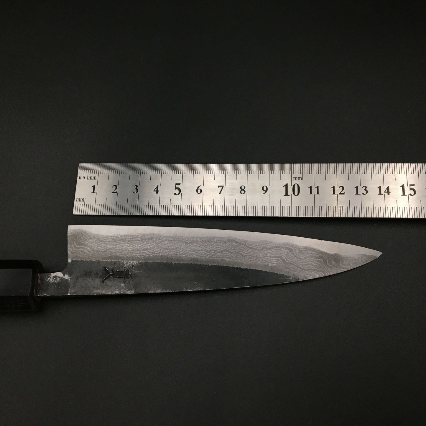 Kurouchi Yanagiba 135㎜ Carbon Damascus Octagonal angle walnut