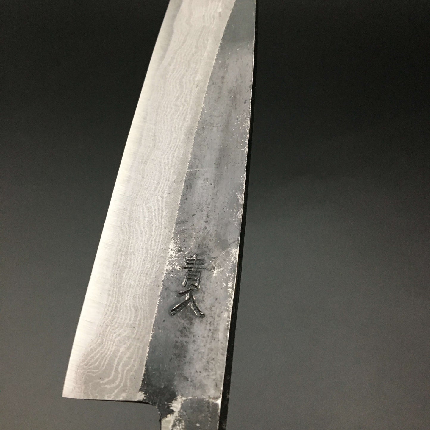 Kurouchi Yanagiba 135㎜ Carbon Damascus Octagonal angle walnut