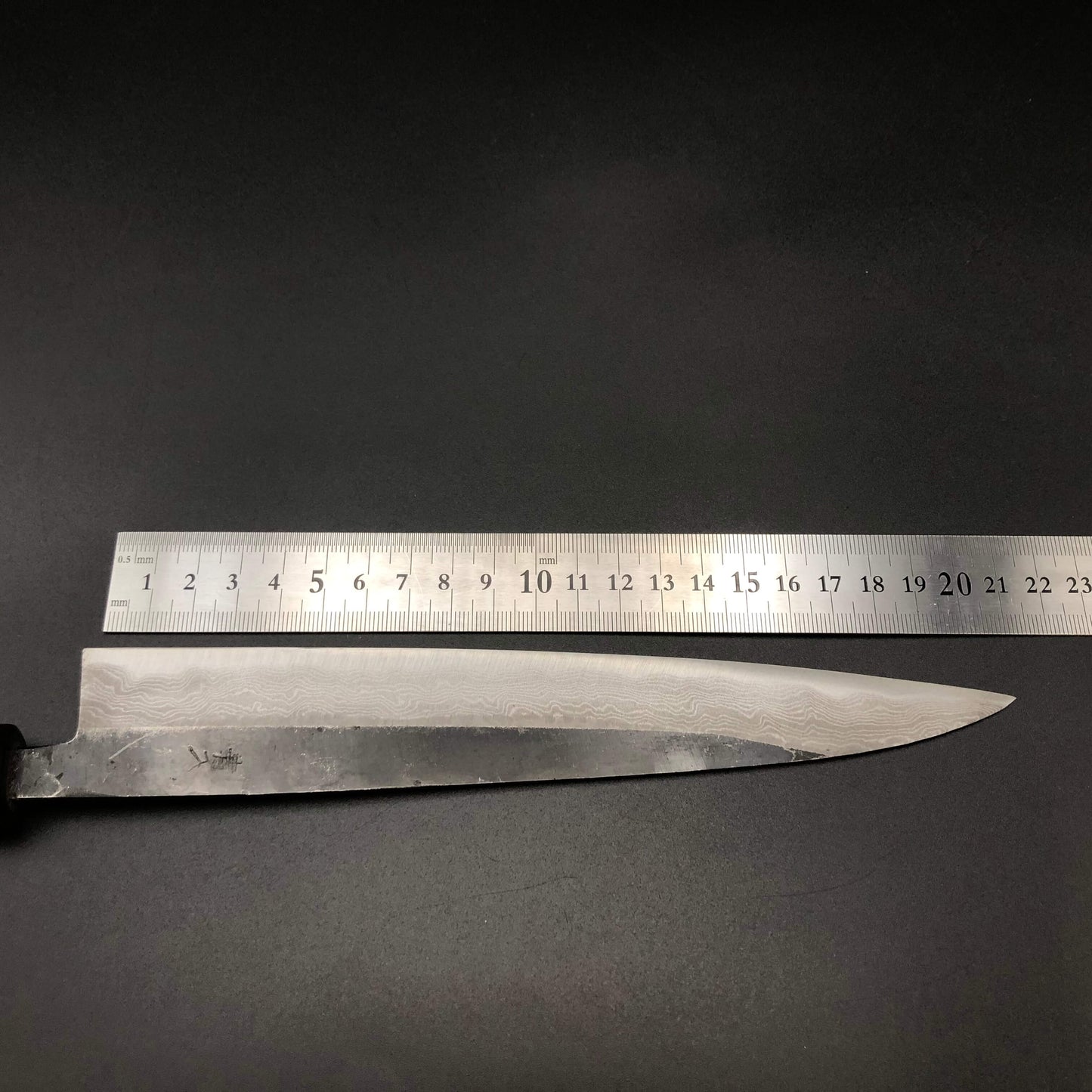 Kurouchi Yanagiba 210㎜ Carbon Damascus Octagonal angle walnut