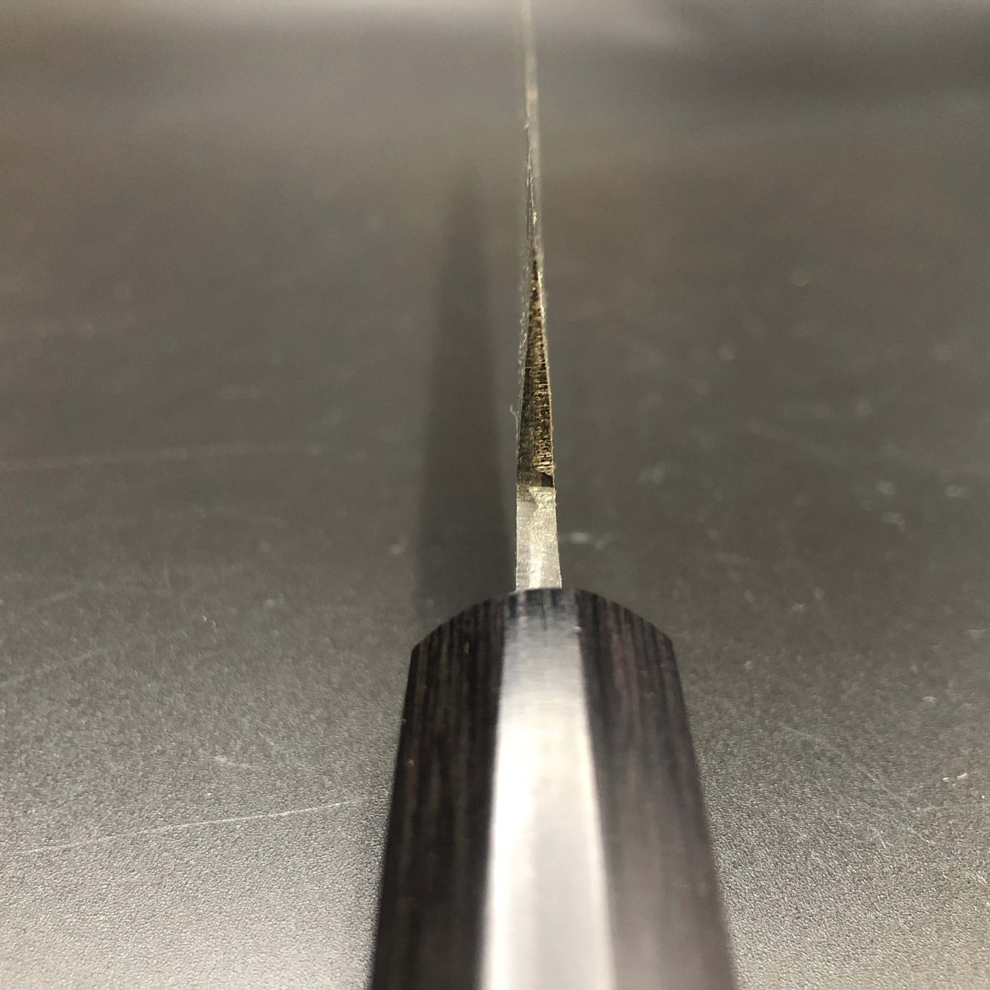 Kurouchi Carbon Sujihiki 240㎜ Damascus Octagonal angle walnut