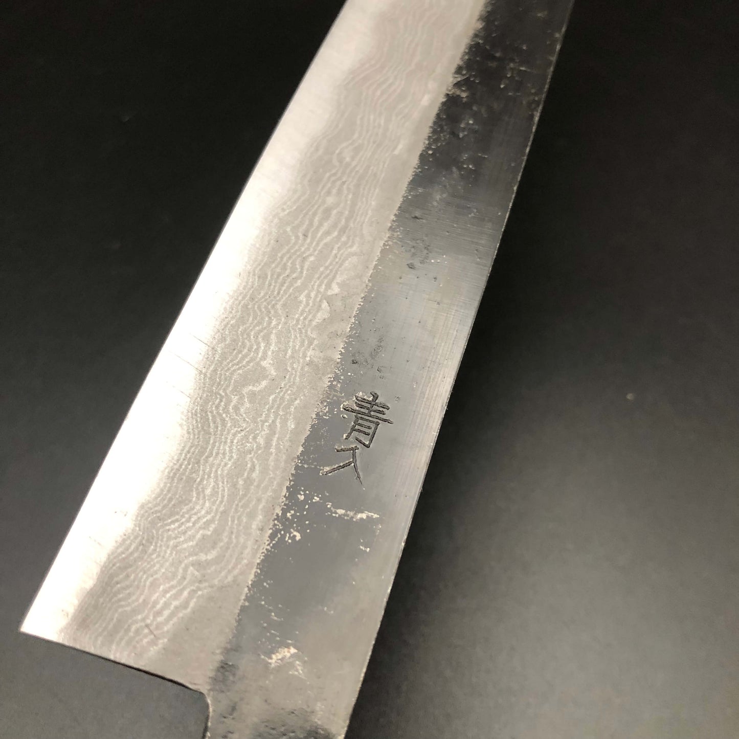 Kurouchi Carbon Sujihiki 240㎜ Damascus Octagonal angle walnut