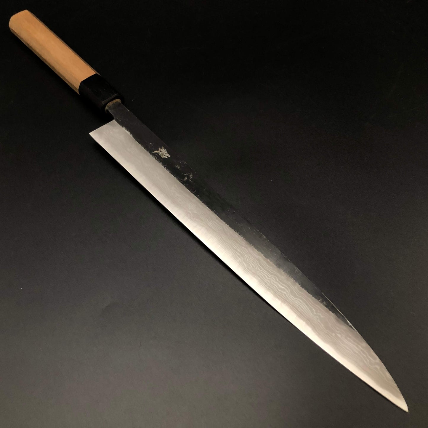 Carbon Sujihiki 270㎜ Damascus Octagonal angle walnut