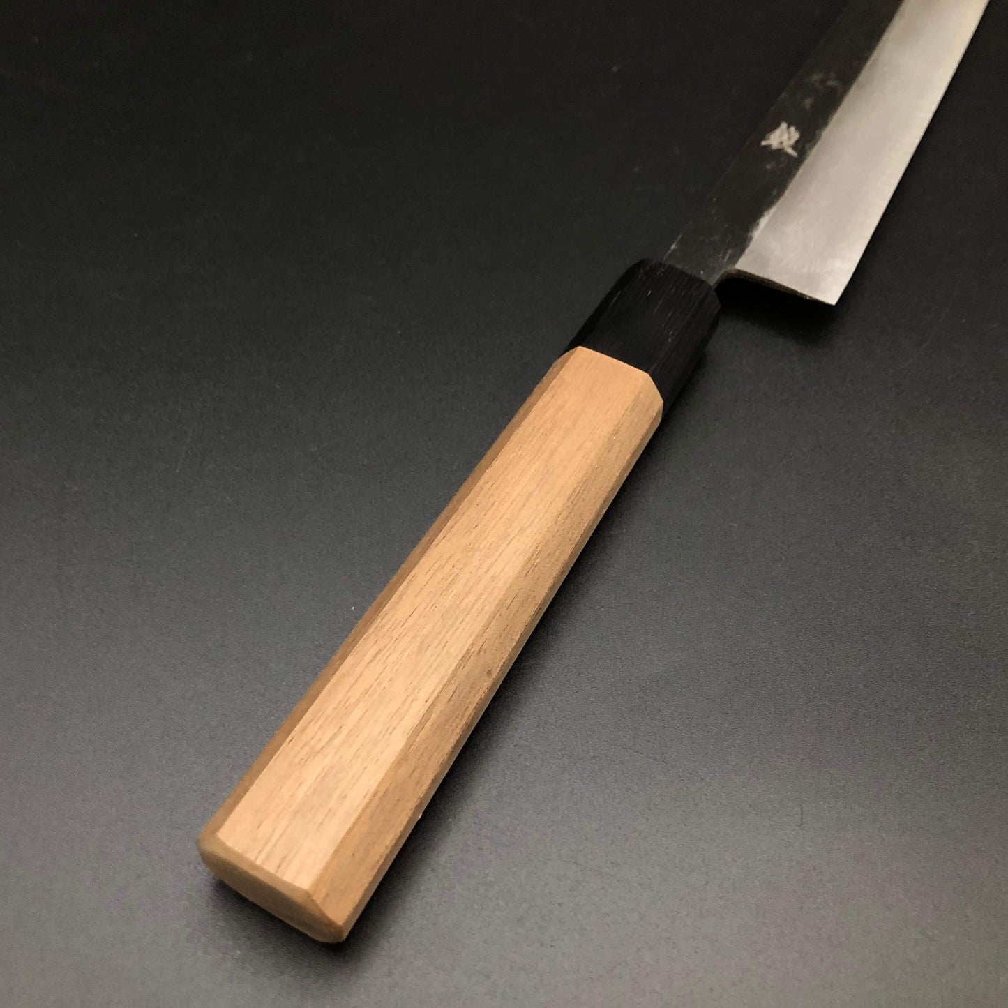 Carbon Sujihiki 270㎜ Damascus Octagonal angle walnut
