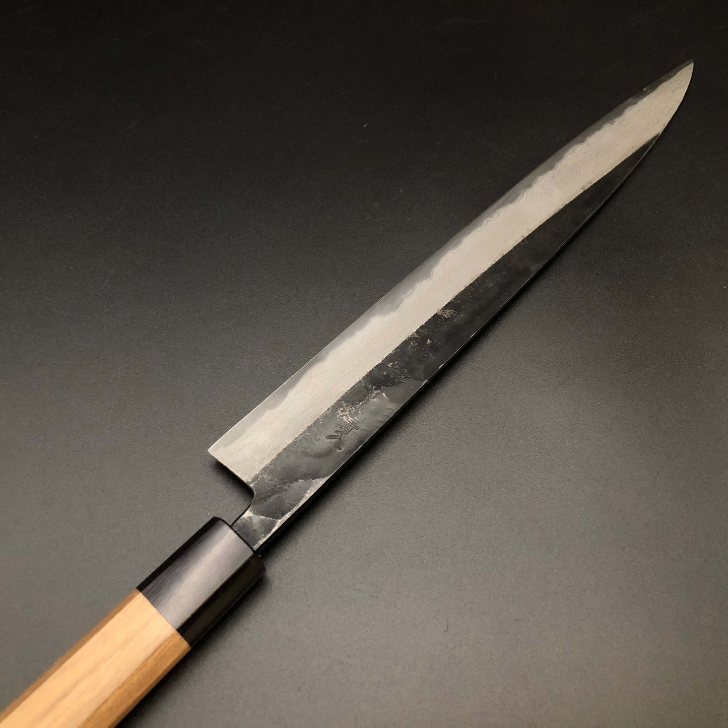 Carbon Sujihiki 270㎜ Damascus Octagonal angle walnut