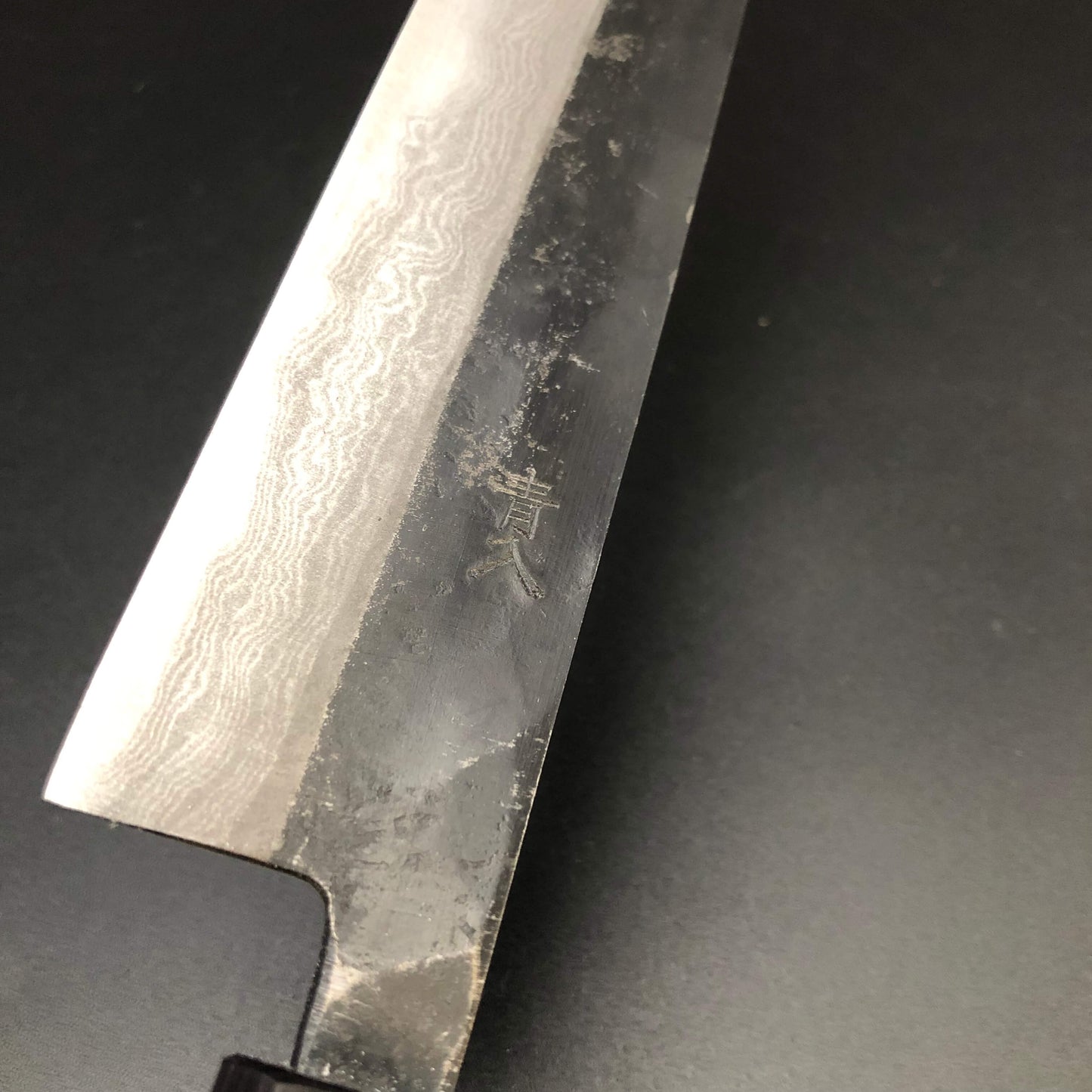 Carbon Sujihiki 270㎜ Damascus Octagonal angle walnut