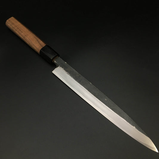 Carbon Yanagiba 210㎜  Octagonal angle walnut