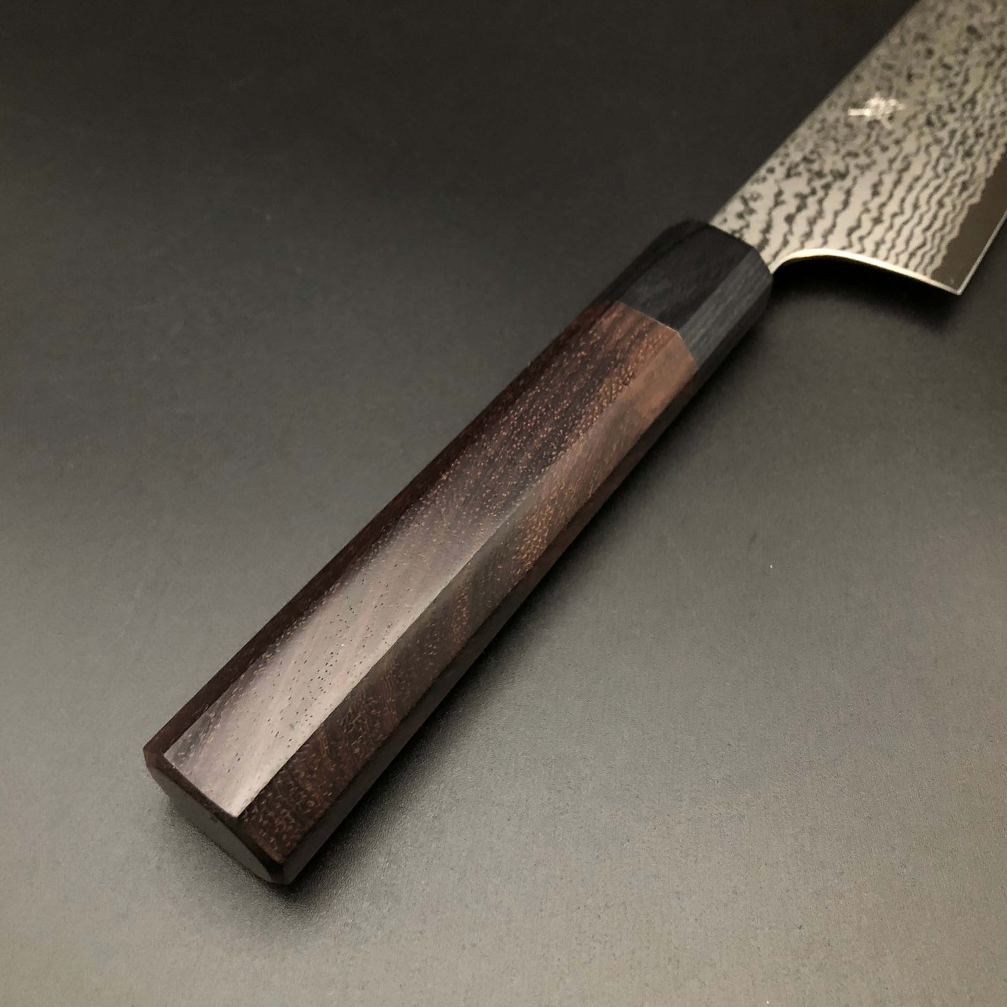 Stainless‐clad Santoku 180㎜ VG10 Steel Damascus 69 layer Rosewood Handle