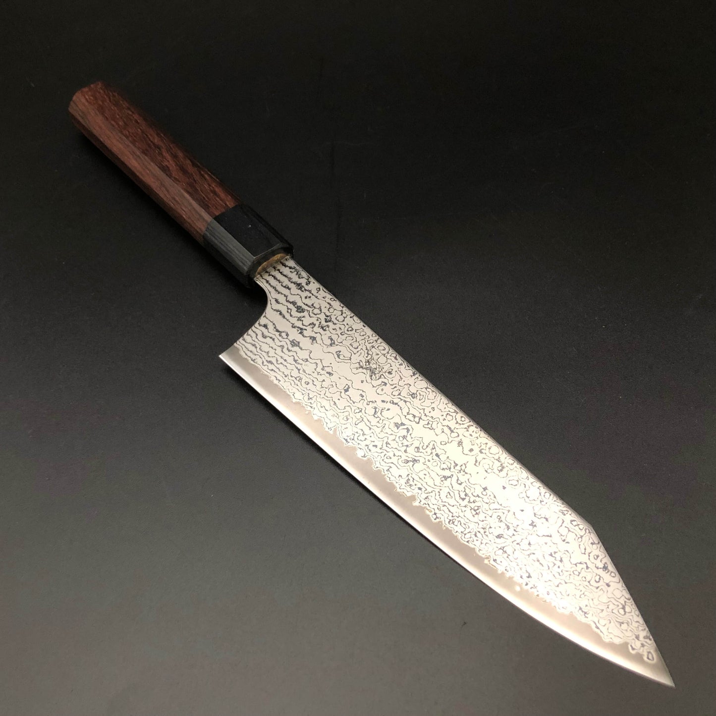 Stainless‐clad Kiritsuke 180㎜ VG10 Steel Damascus 69 layer Rosewood Handle