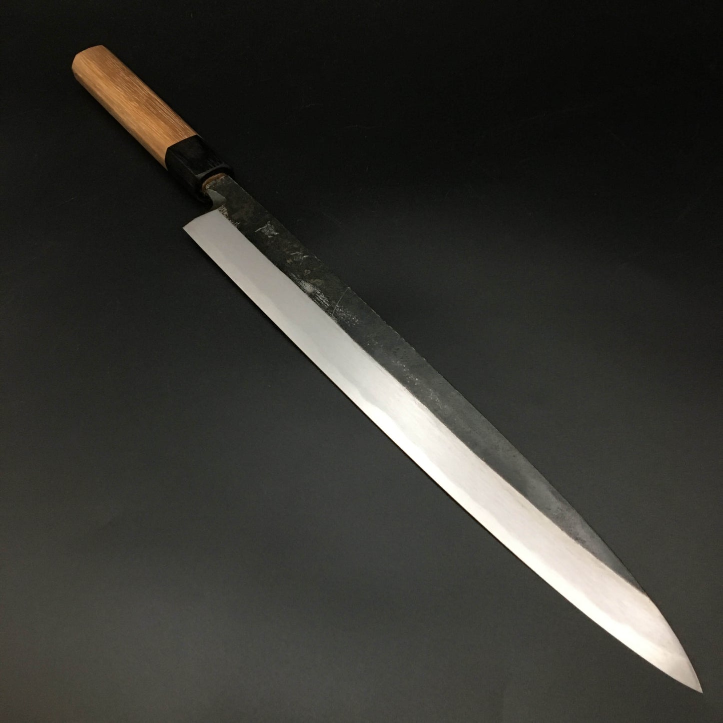 Kurouchi Carbon Yanagiba 300㎜ Octagonal angle walnut