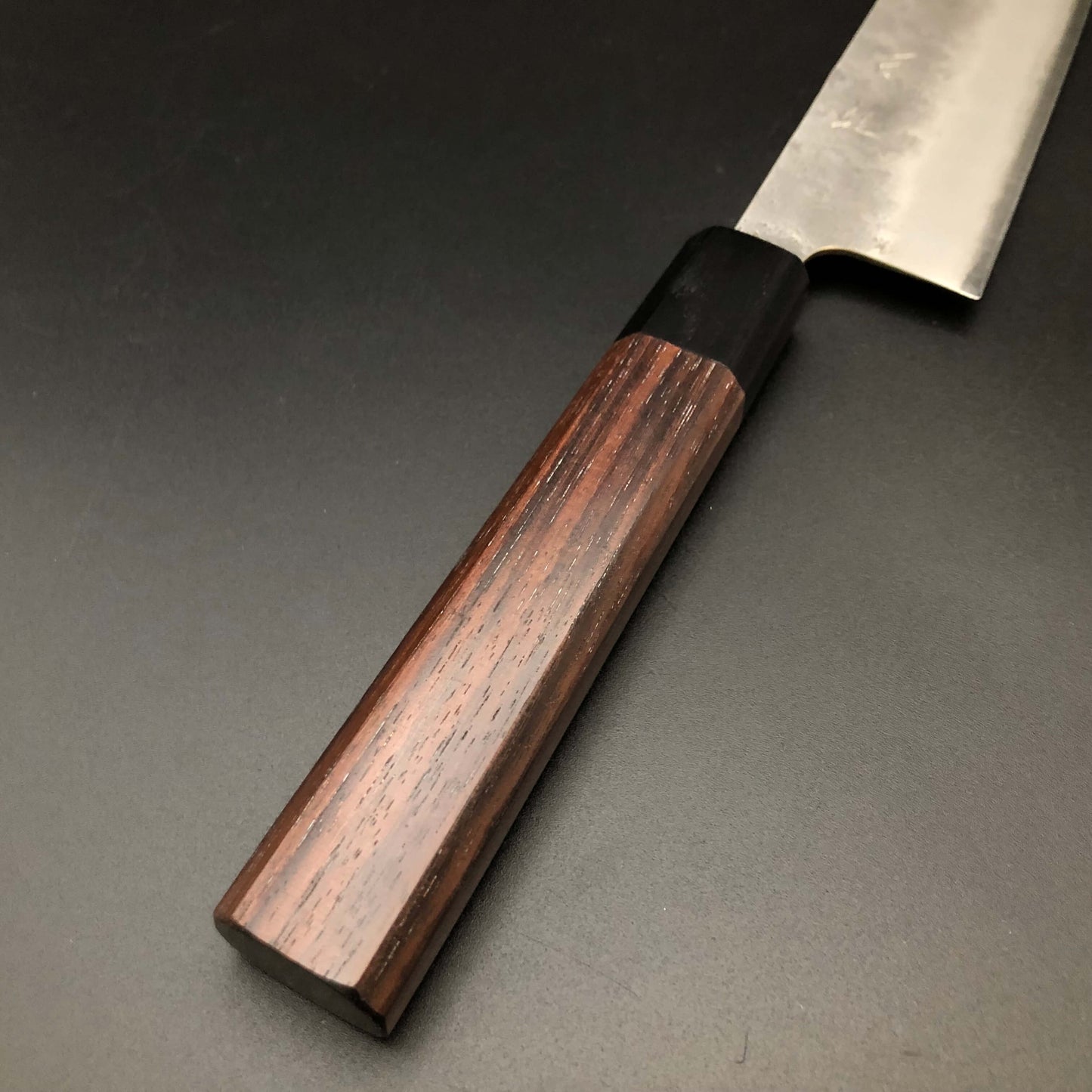 Stainless‐clad Kiritsuke 210㎜ Silver 3 Steel Octagonal angle Rosewood Handle