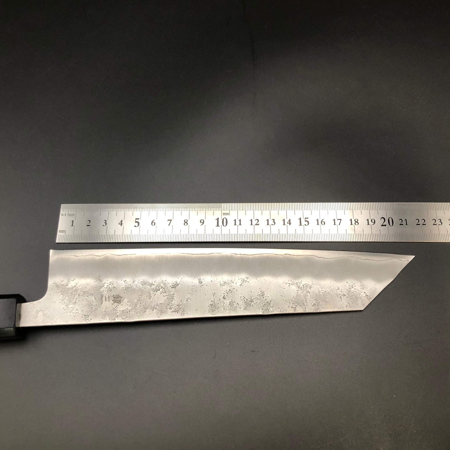 Stainless‐clad Kiritsuke 210㎜ Silver 3 Steel Octagonal angle Rosewood Handle