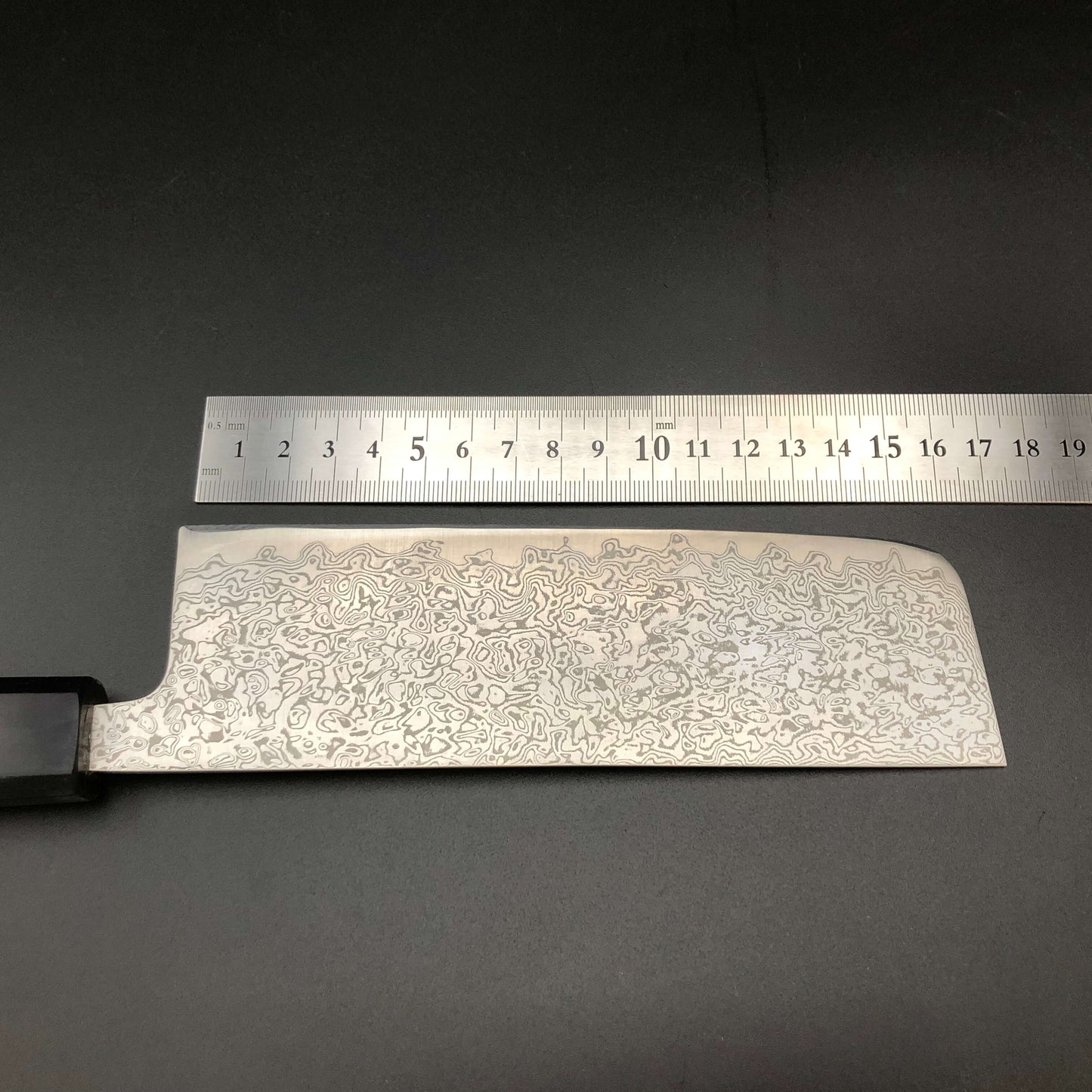 Stainless‐clad 165㎜ Nakiri SLDN Steel Damascus 69 layer Rosewood Handle
