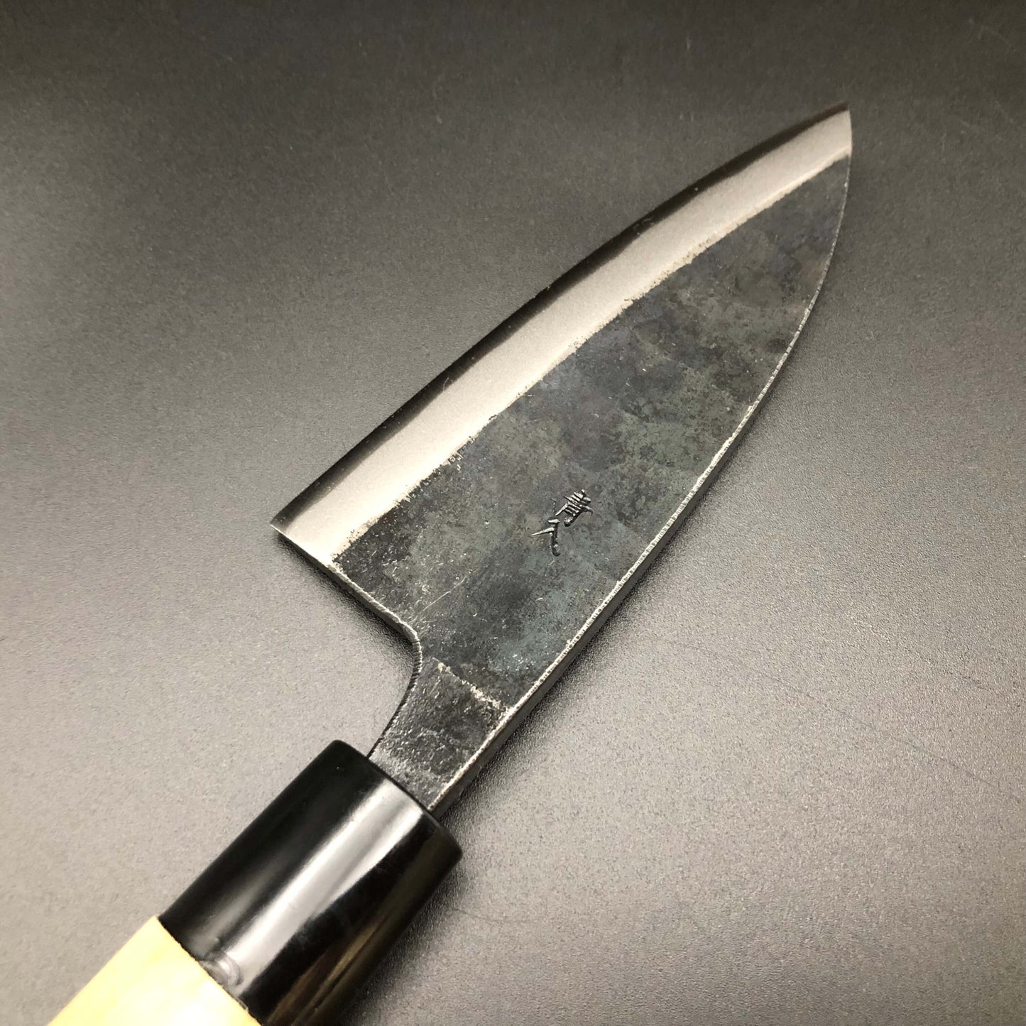 Kurouchi Deba 120㎜ Blue2 Carbon Hackberry Wood Handle