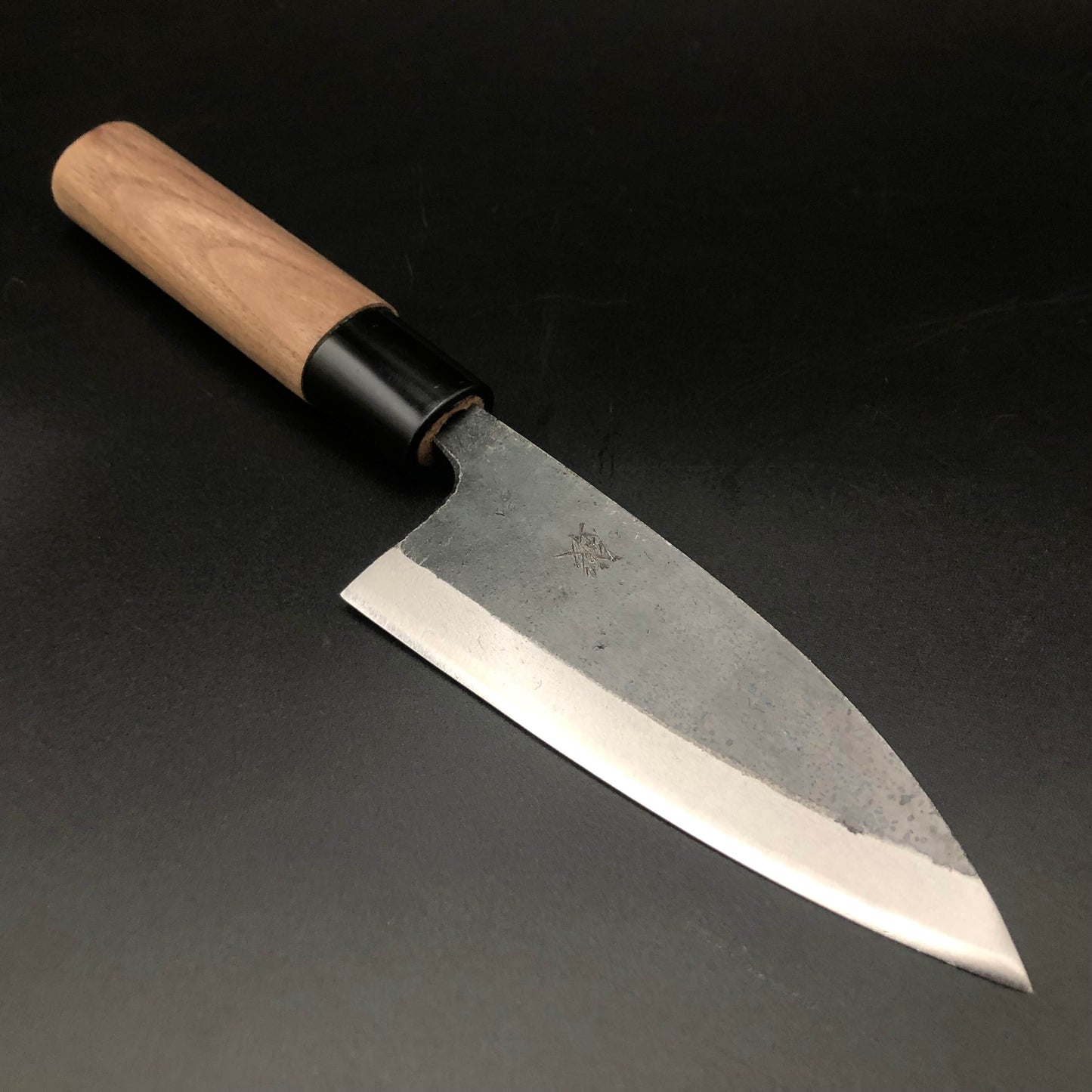 Kurouchi Deba 120㎜ Blue2 Carbon Walnut Wood Handle