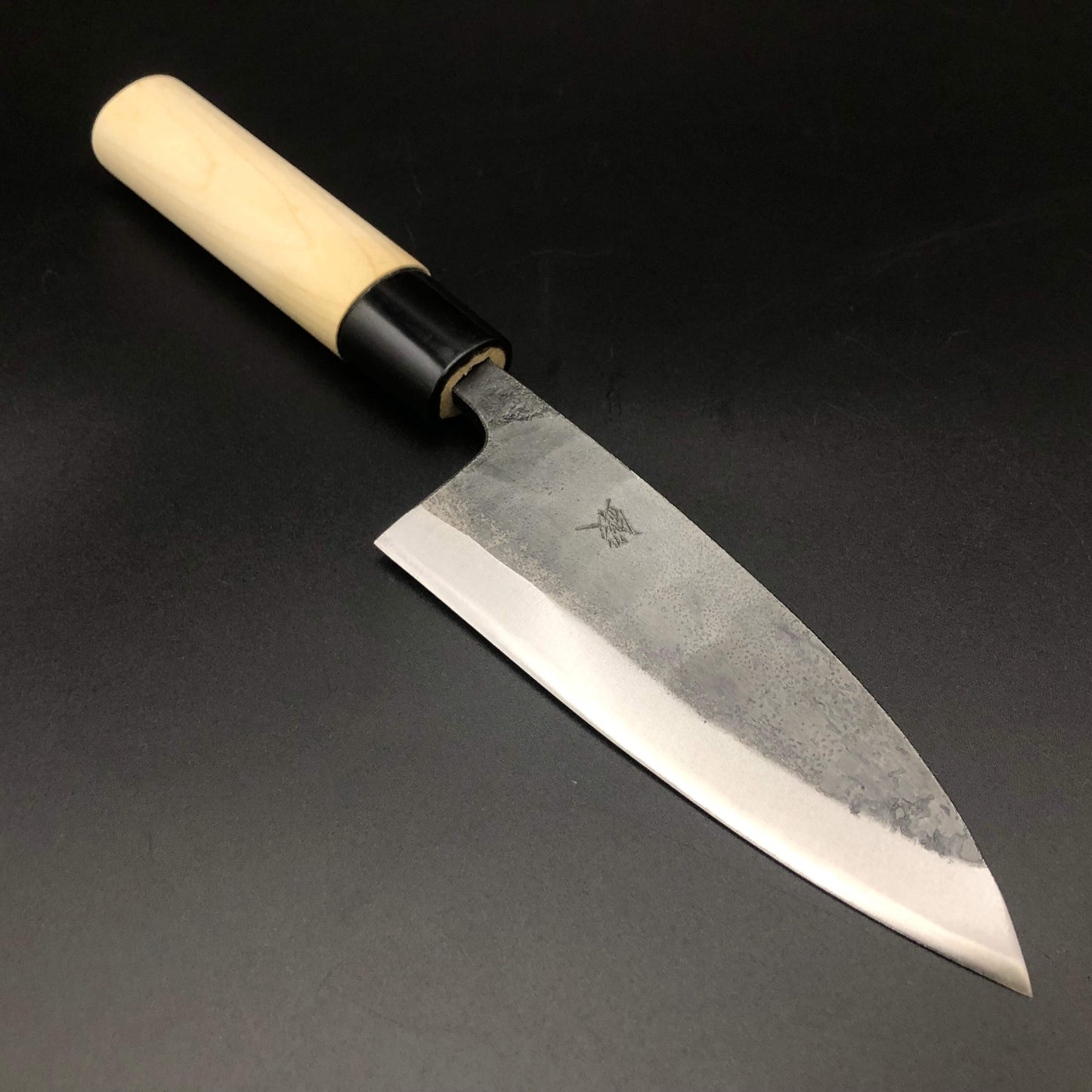 Kurouchi Deba 135㎜ Blue2 Carbon Hackberry Wood Handle