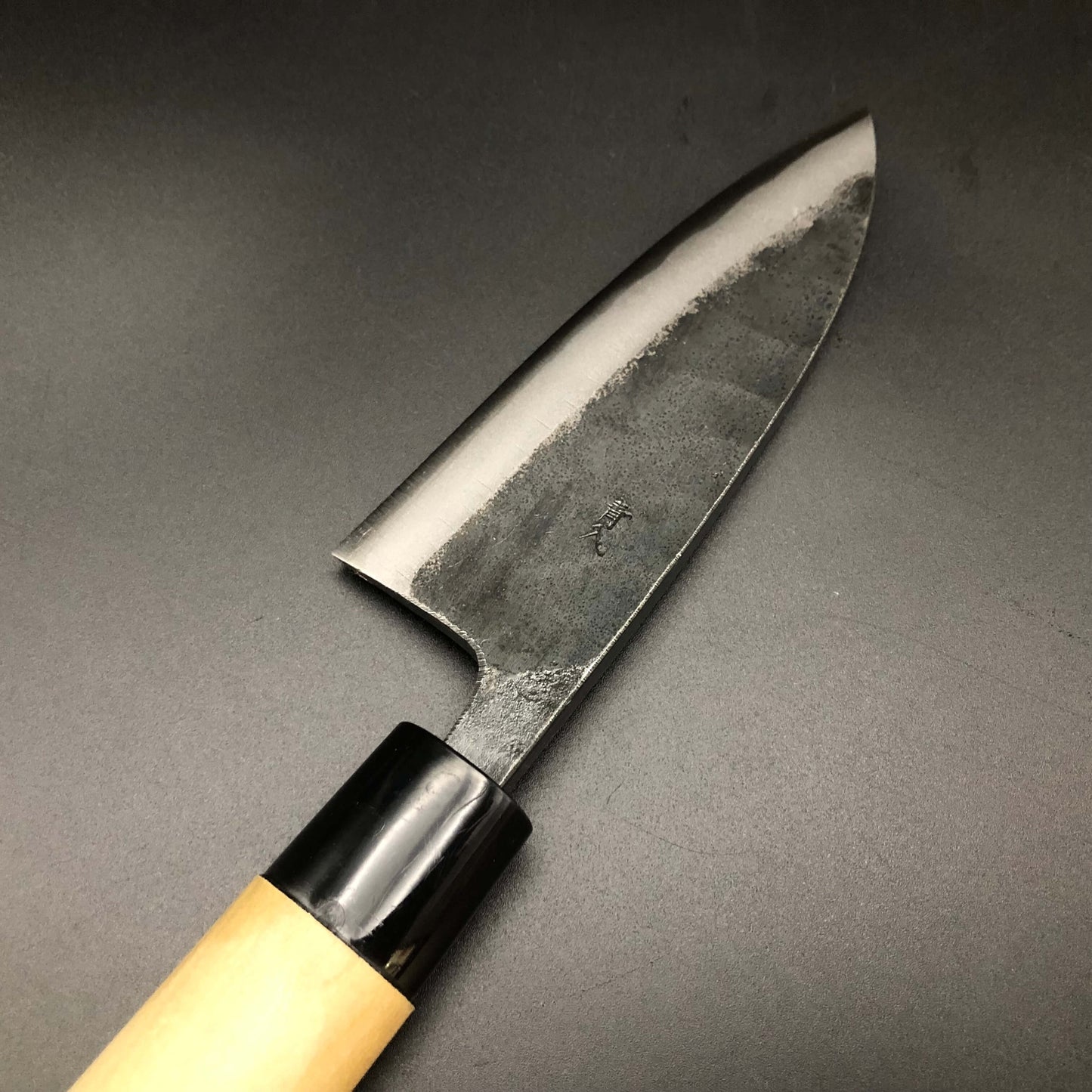 Kurouchi Deba 135㎜ Blue2 Carbon Hackberry Wood Handle