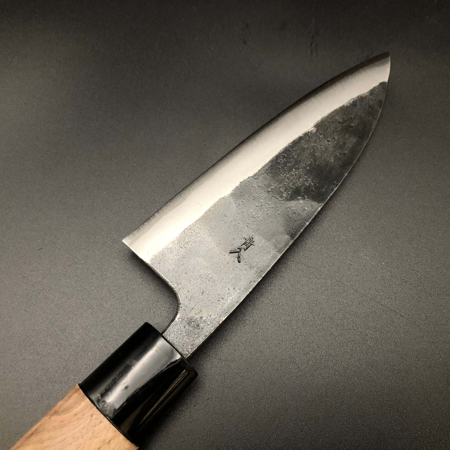 Kurouchi Deba 135㎜ Blue2 Carbon Walnut Wood Handle