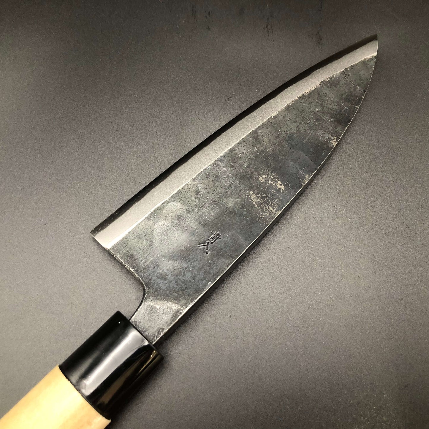 Kurouchi Deba 165㎜ Blue2 Carbon Hackberry Wood Handle