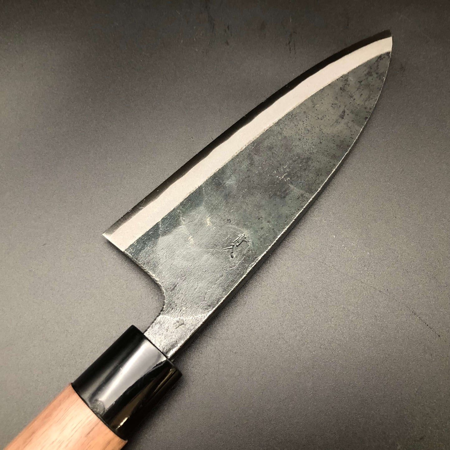 Kurouchi Deba 165㎜ Blue2 Carbon Walnut Wood Handle