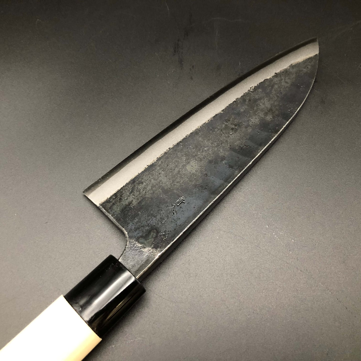 Kurouchi Deba 180㎜ Blue2 Carbon Hackberry Wood Handle
