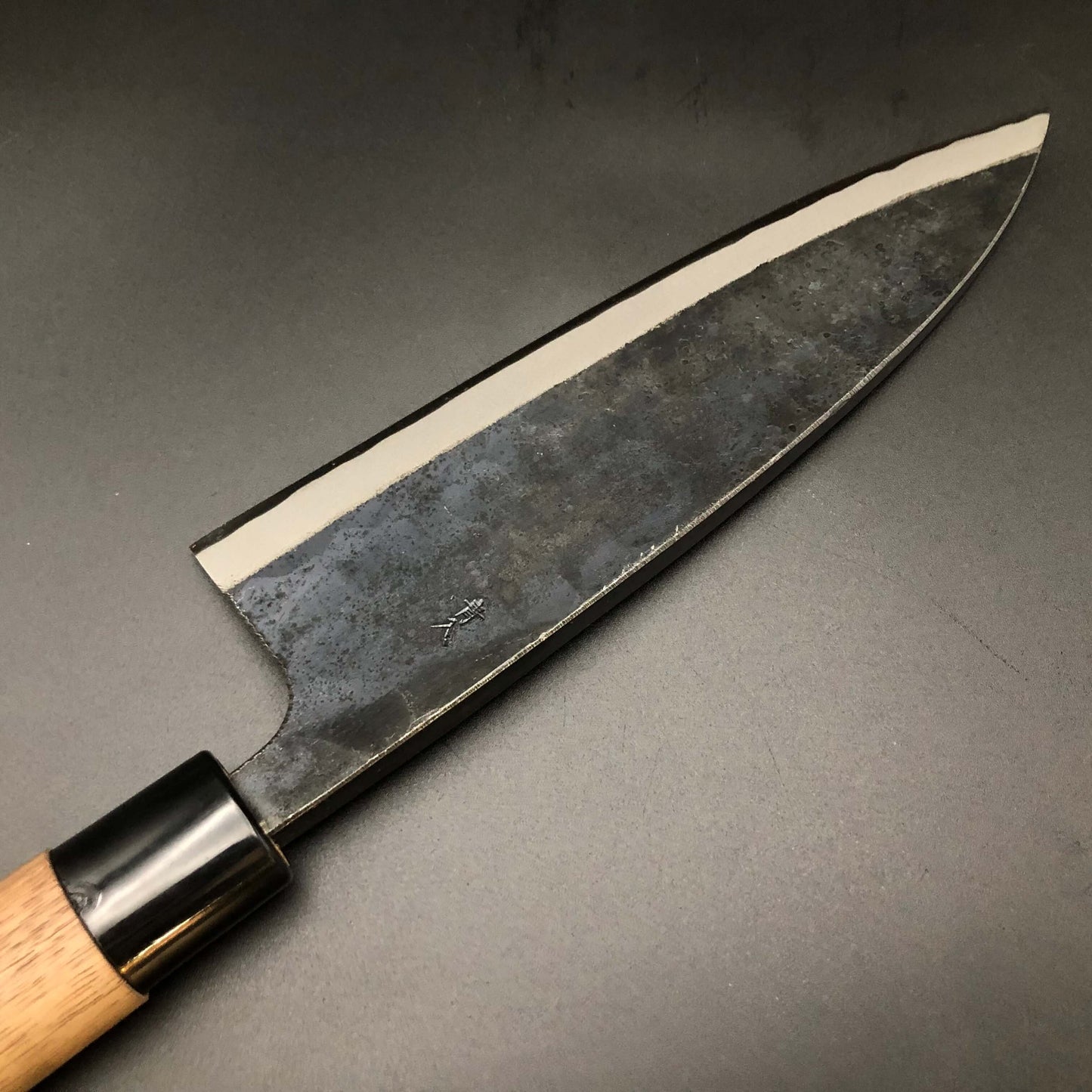 Kurouchi Deba 210㎜ Blue2 Carbon Walnut Wood Handle