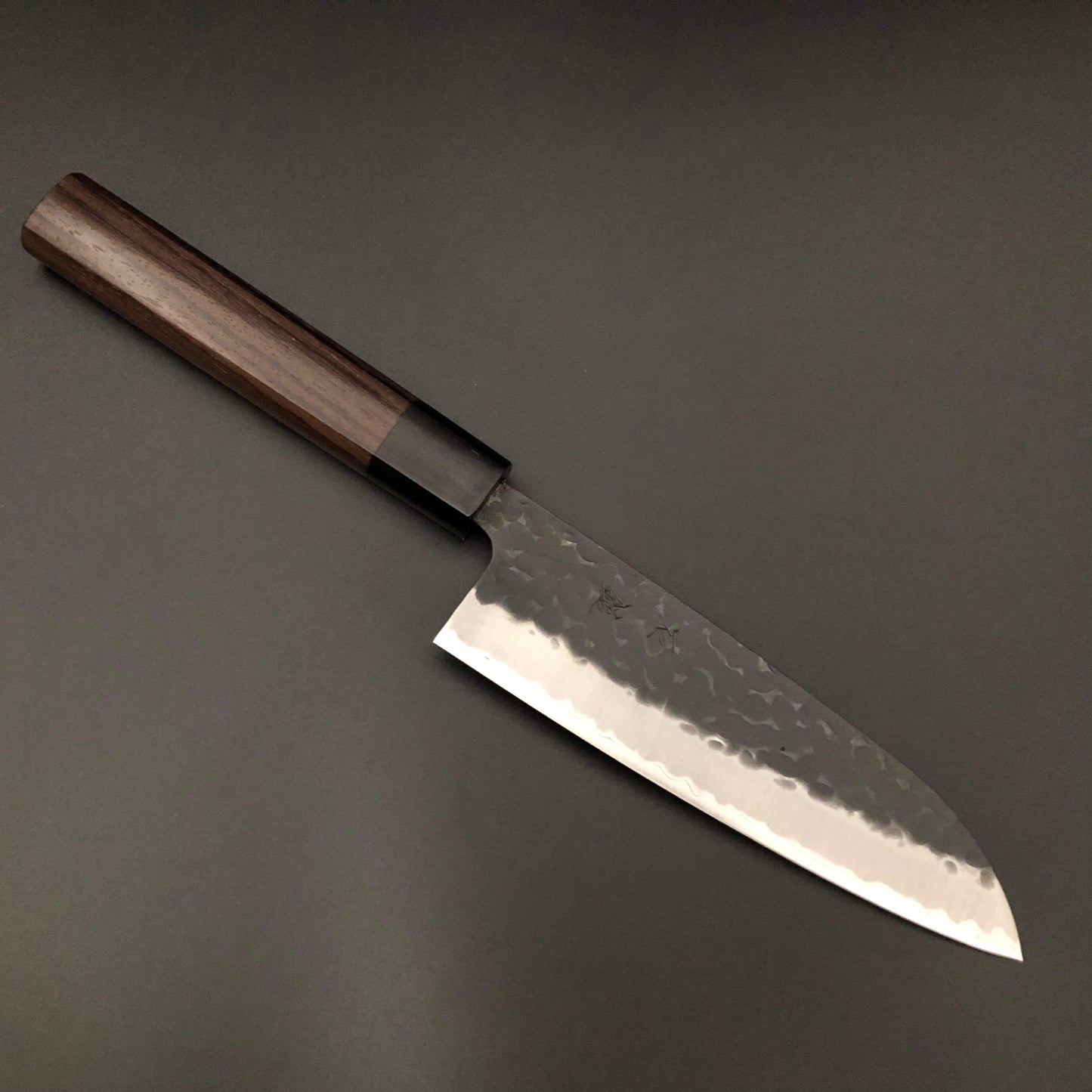 Stainless‐clad Santoku 165㎜ Carbon Steel Rosewood Handle　