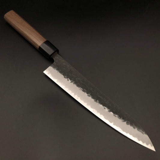 Stainless‐clad Gyuto 240㎜ Carbon Steel Octagonal angle walnut Wood