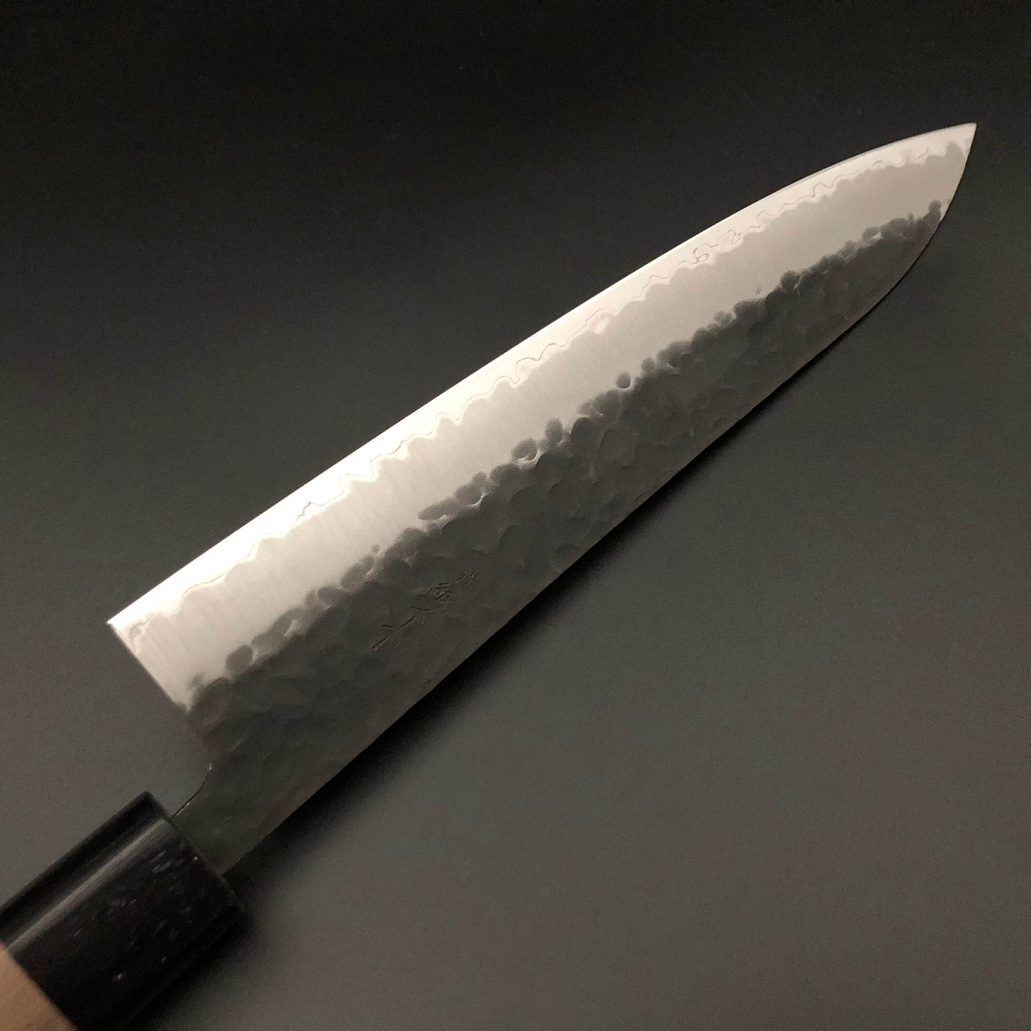 Stainless‐clad Gyuto 240㎜ Carbon Steel Octagonal angle walnut Wood