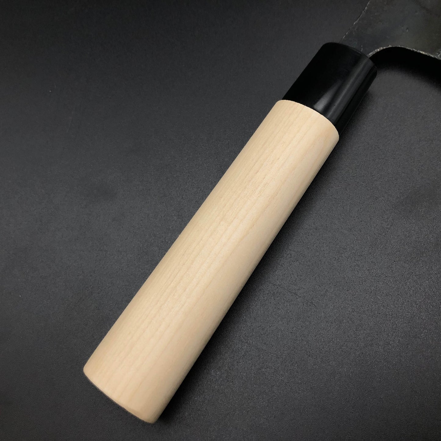 Kurouchi Nakiri 165㎜ White１Carbon Hackberry Wood Handle