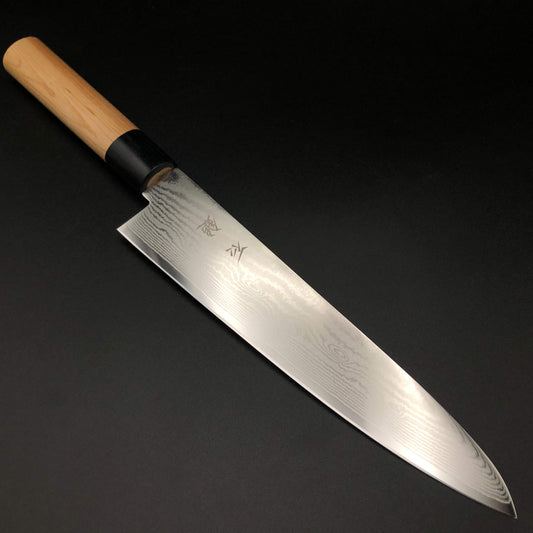 Stainless‐clad Gyuto 210㎜ VG10 Steel Damascus 63 layer Cherry wood