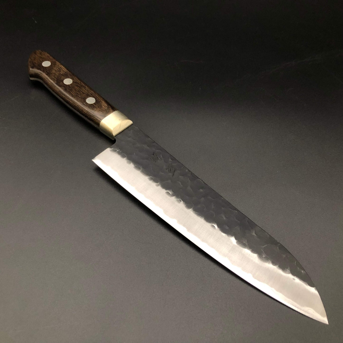 Stainless‐clad santoku 180㎜ Carbon Steel Yo Handle