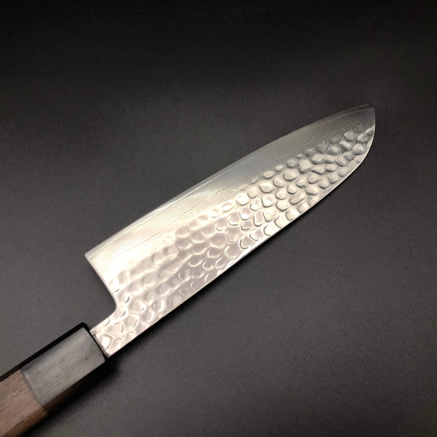 Stainless‐clad Santoku 170㎜ VG10 Steel Damascus 69 layer Rosewood Handle