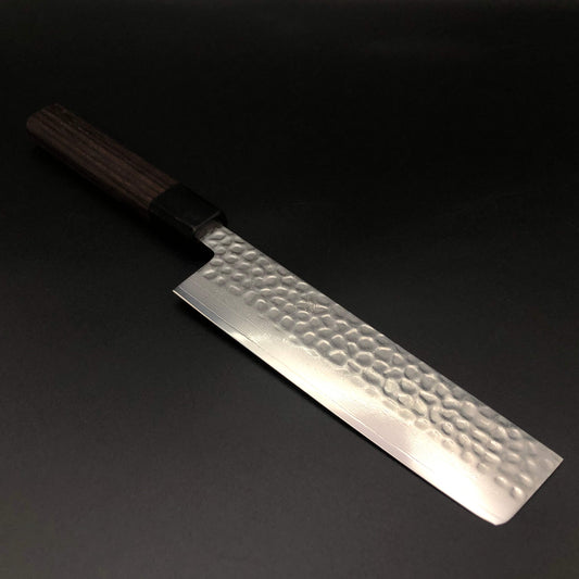 Stainless‐clad Nakiri 160㎜ VG10 Steel Damascus 69 layer Rosewood Handle
