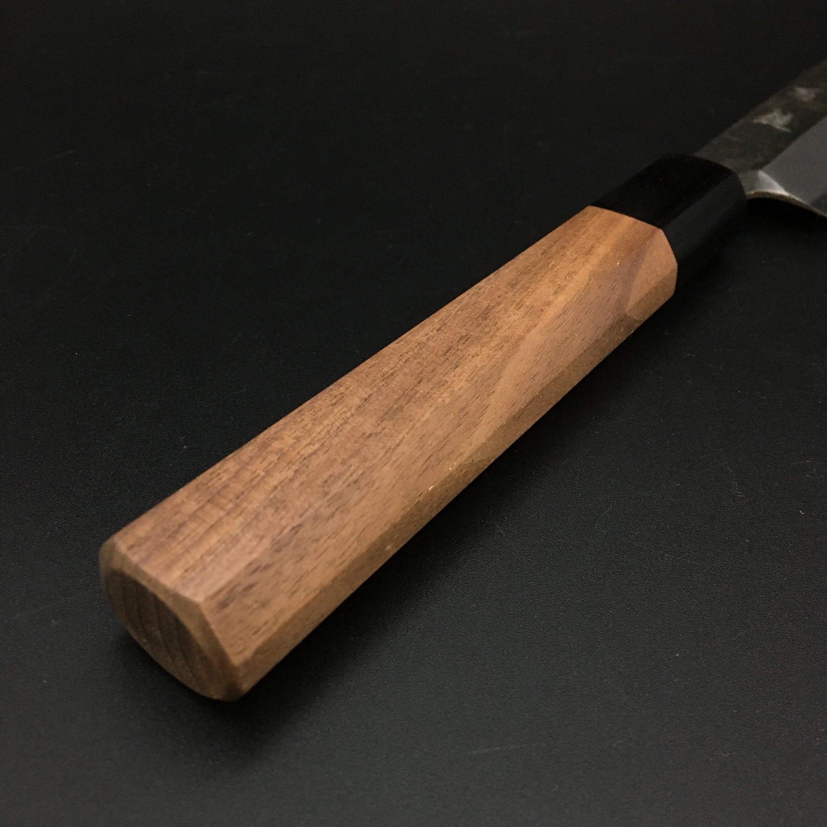 Kurouchi Carbon Yanagiba 240㎜ Octagonal angle walnut MeiSyou_Knives