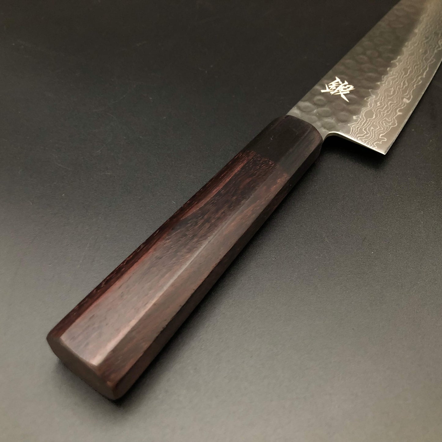 Stainless‐clad Santoku 180㎜ VG10 Steel  Damascus 33 layer Rosewood Handle